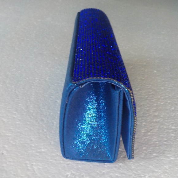 BLUE EVENING SPARKLY BAG - Picture 7 of 8